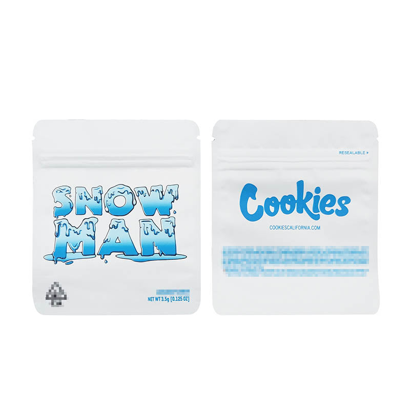3.5g Cookies 100 PCS Soft PET Zipper Bags 3.5g Smell Proof Retail Bag Package Packaging North America