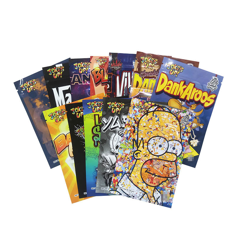 JOKES UP 10x15+3cm Zipper Bags For 3.5g Stand Up Ziplock Pouch 100 PCS