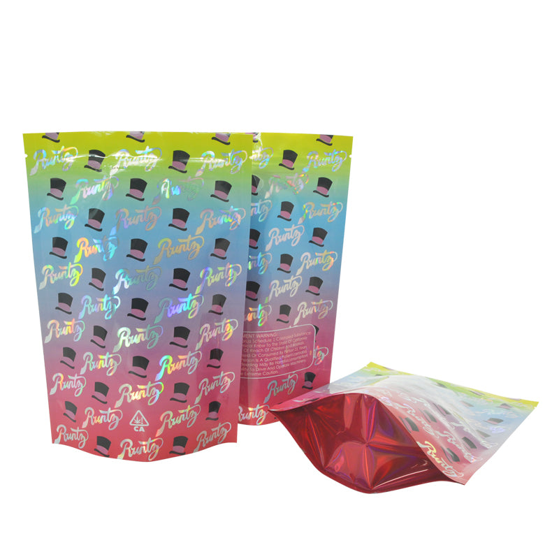 Runtz 1g-3.5g-28g Plastic Mylar Pouch Food Storage Bags Moisture Proof Bags Keep Aroma Pouch