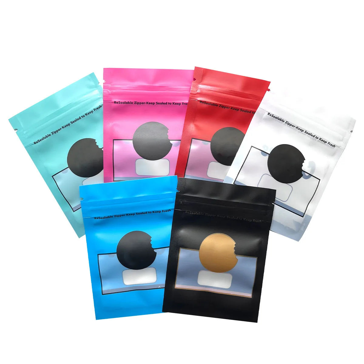 1g 3.5g 7g 28g 1oz Candy Gummies Packaging Mylar Bags Child-proof Zip Lock Resealable Zipper Plastic Stand Up Pouch With Window