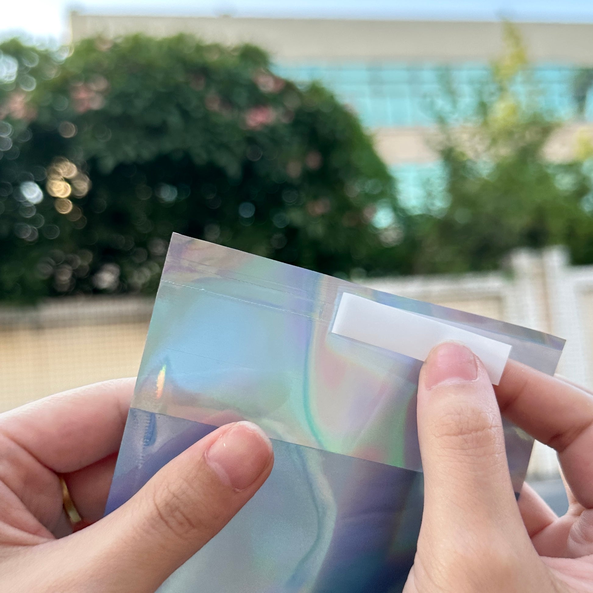 50pcs Colors Laser Self-seal Holographic Envelopes Courier Bags Gifts Cards, Postcards, Badges, Gifts, Lipstick, Greeting Cards