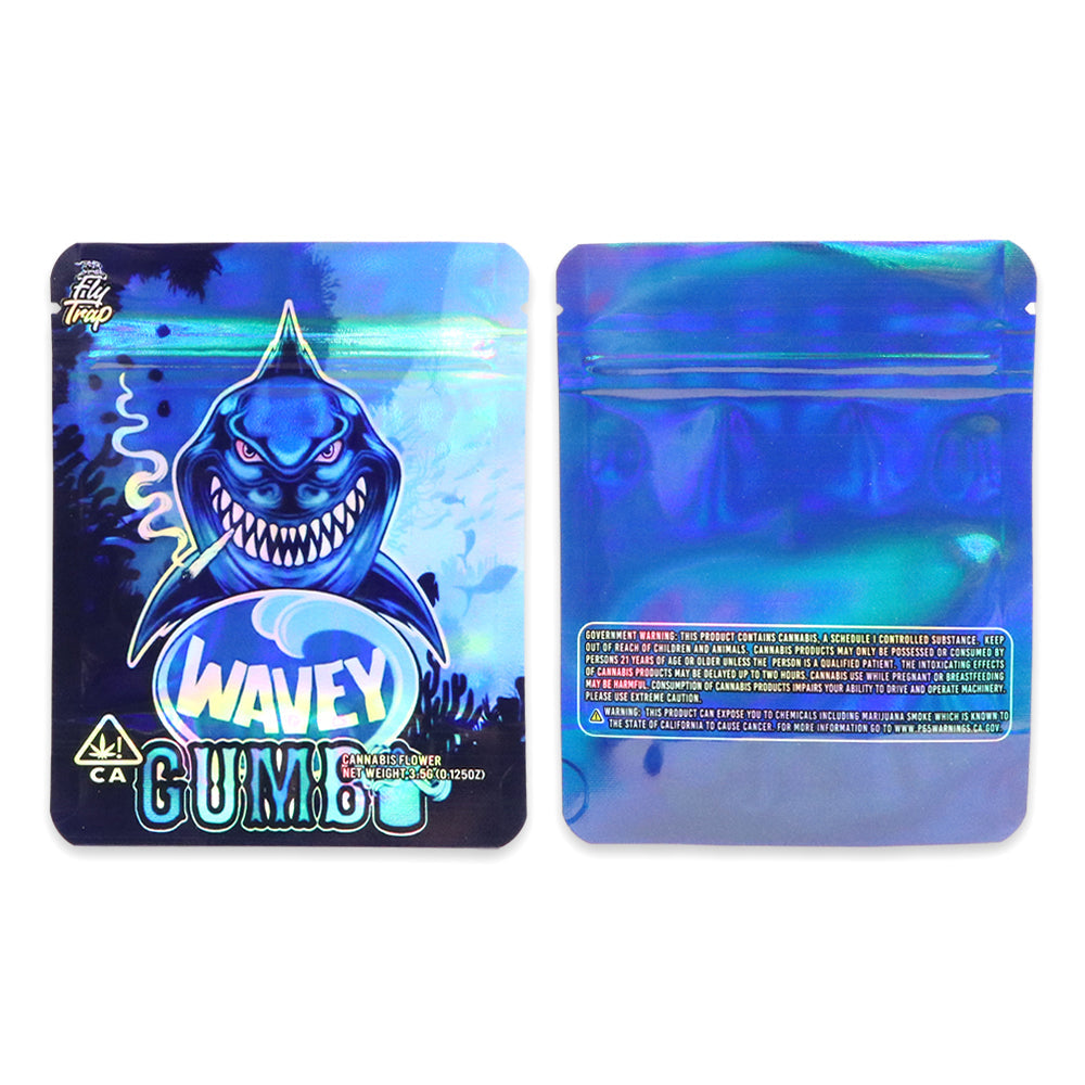 Wavey Gumbo Mylar Torbaları 3,5 Gram