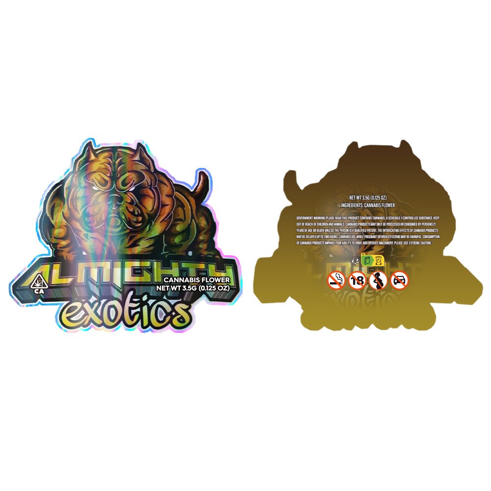 Almighty Exotics Mylar Bags 3.5 Grams