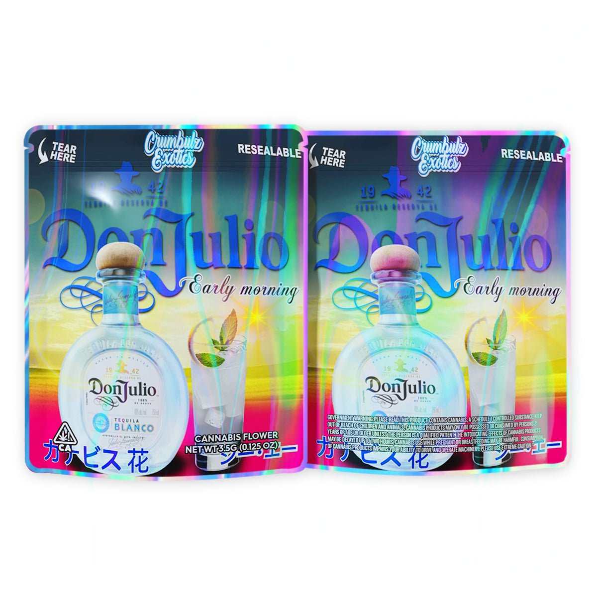 Donjulio Mylar Bags 3.5 Grams