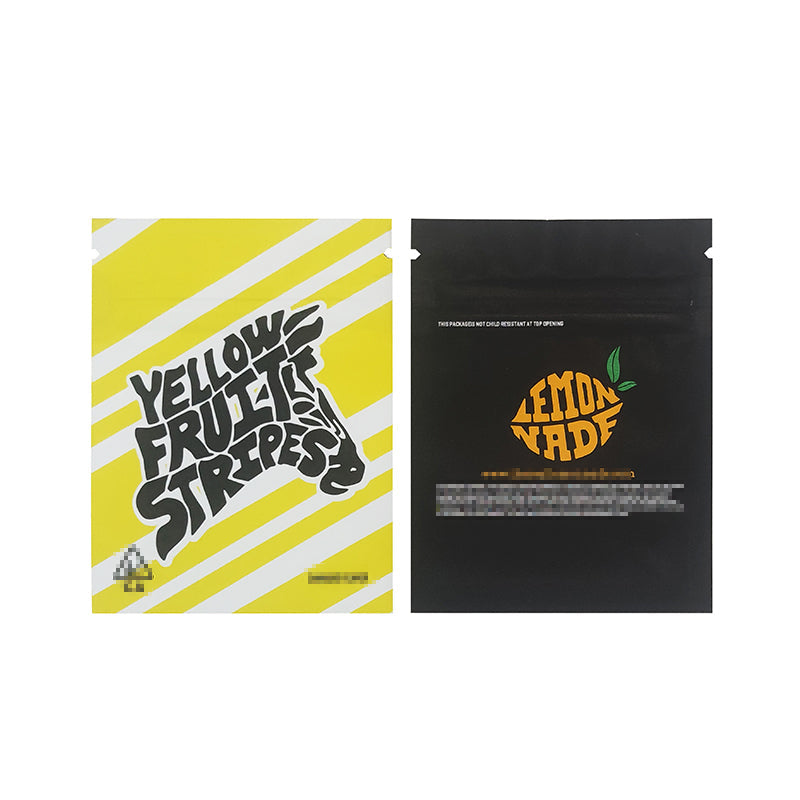 1g -3g Cookies Plastic Zipper Pouch With Stickers laser Anti Label Foil Bags Flavor Herb Flower Dry Tobacco Retail Bags