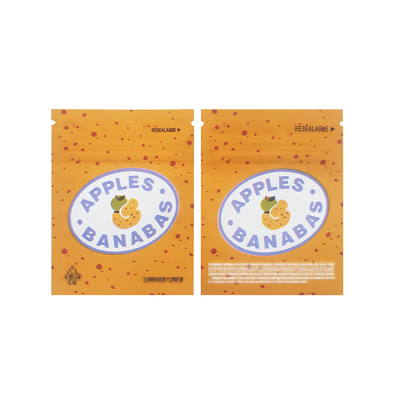 1g -3g Cookies Plastic Zipper Pouch With Stickers laser Anti Label Foil Bags Flavor Herb Flower Dry Tobacco Retail Bags