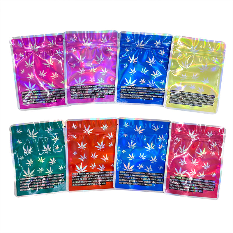 Rick and Morty 9x12.5+2.5cm Zip lock Bag Laser Hologram 3.5g For 100 PCS