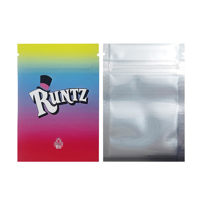 Runtz 1g-3.5g-28g Plastic Mylar Pouch Food Storage Bags Moisture Proof Bags Keep Aroma Pouch