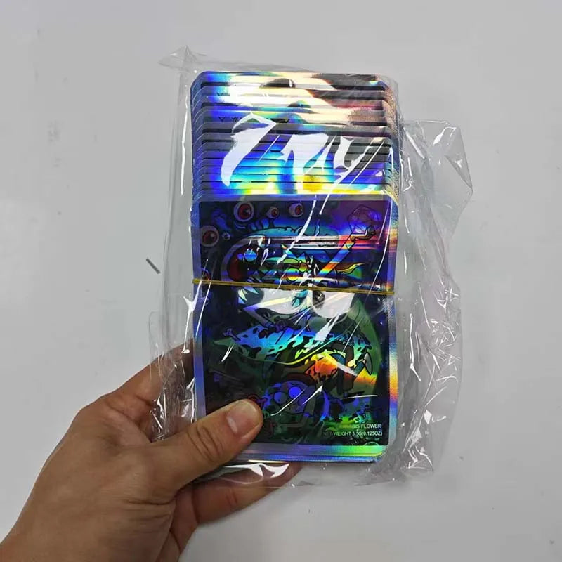 3.5 Gram Flower Packaging Mylar Bags Aluminum Foil Stand Up Pouches Custom Zip Lock Smell-proof Food Gummies Storage Plastic Bag