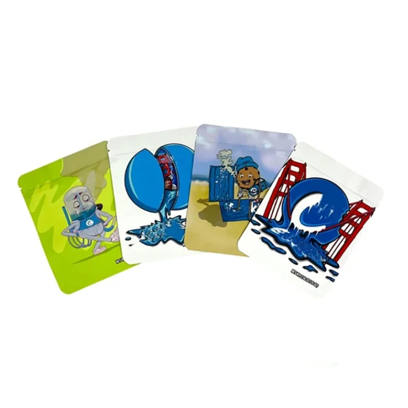 3.5g Reusable Smell-proof Food Storage Bag Custom Ziplock Pouch Spice Powder Water-proof Mylar Baggies Foil Plastic Package Bags