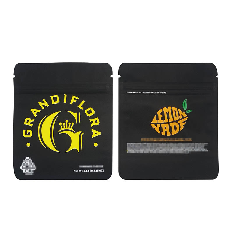 3.5g Cookies 100 PCS Soft PET Zipper Bags 3.5g Smell Proof Retail Bag Package Packaging North America