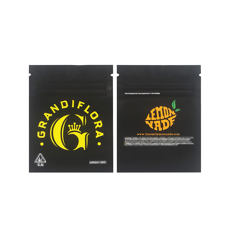 1g -3g Cookies Plastic Zipper Pouch With Stickers laser Anti Label Foil Bags Flavor Herb Flower Dry Tobacco Retail Bags