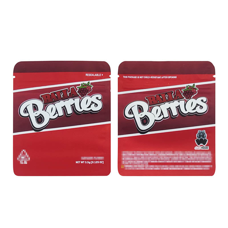 1g -3g Cookies Plastic Zipper Pouch With Stickers laser Anti Label Foil Bags Flavor Herb Flower Dry Tobacco Retail Bags