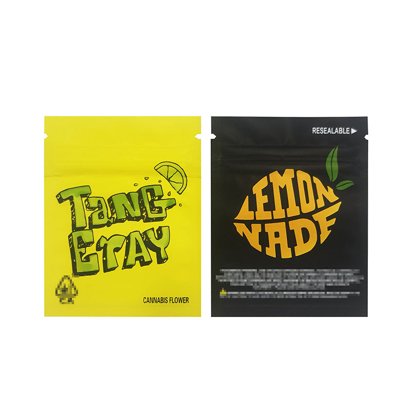 1g -3g Cookies Plastic Zipper Pouch With Stickers laser Anti Label Foil Bags Flavor Herb Flower Dry Tobacco Retail Bags