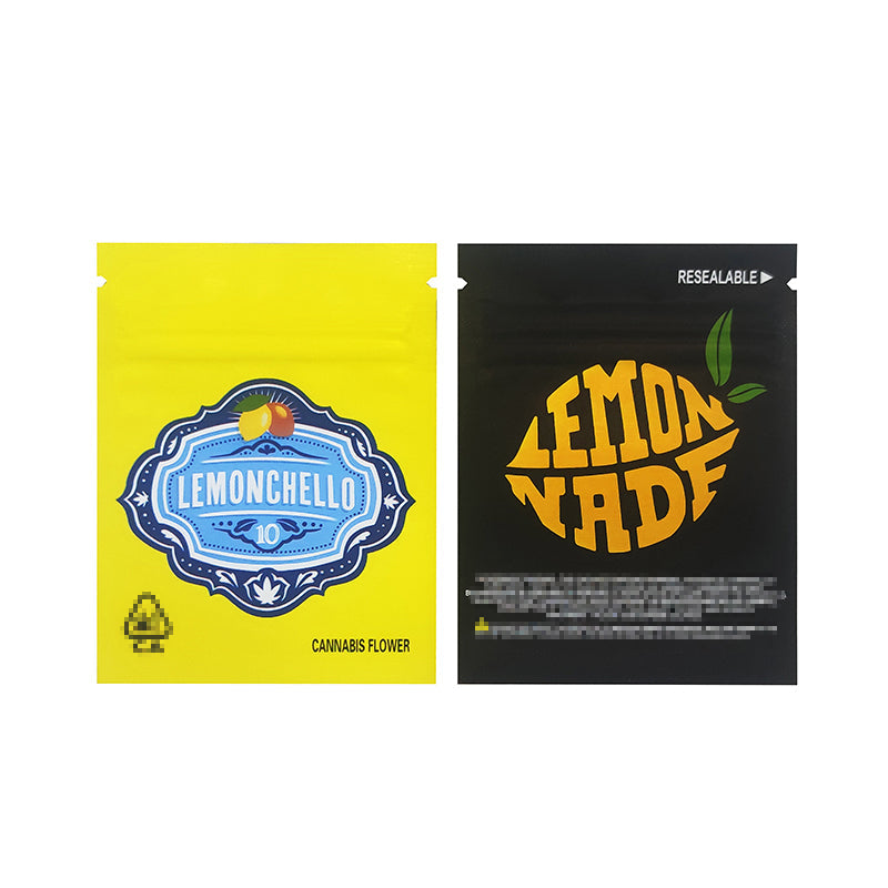 1g -3g Cookies Plastic Zipper Pouch With Stickers laser Anti Label Foil Bags Flavor Herb Flower Dry Tobacco Retail Bags