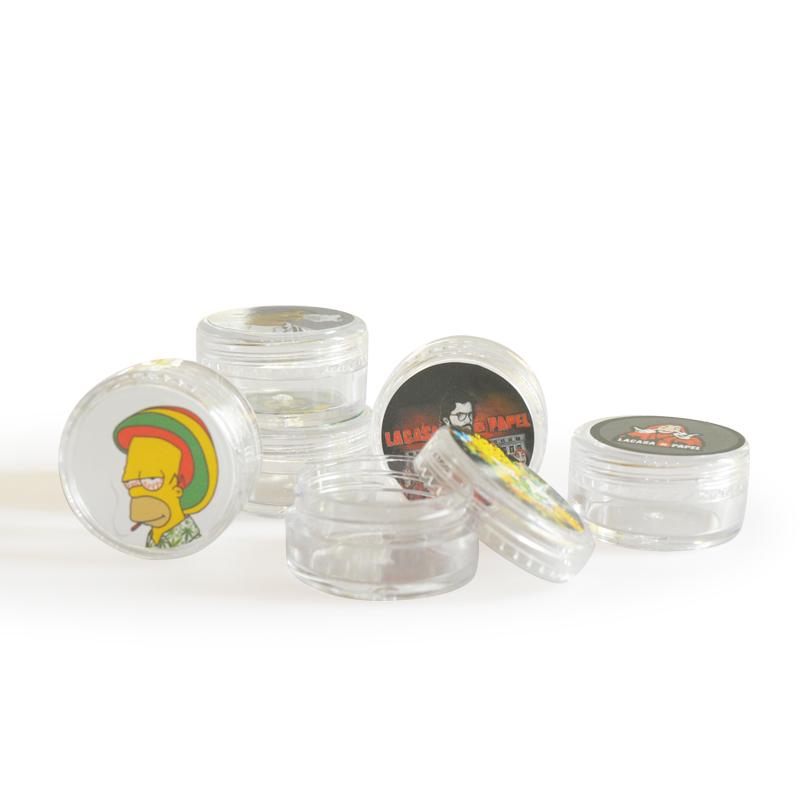 100 PCS 3g/5g Empty Small Jars Bottles Container Powder Little Cream Series With Stickers Label Capsules