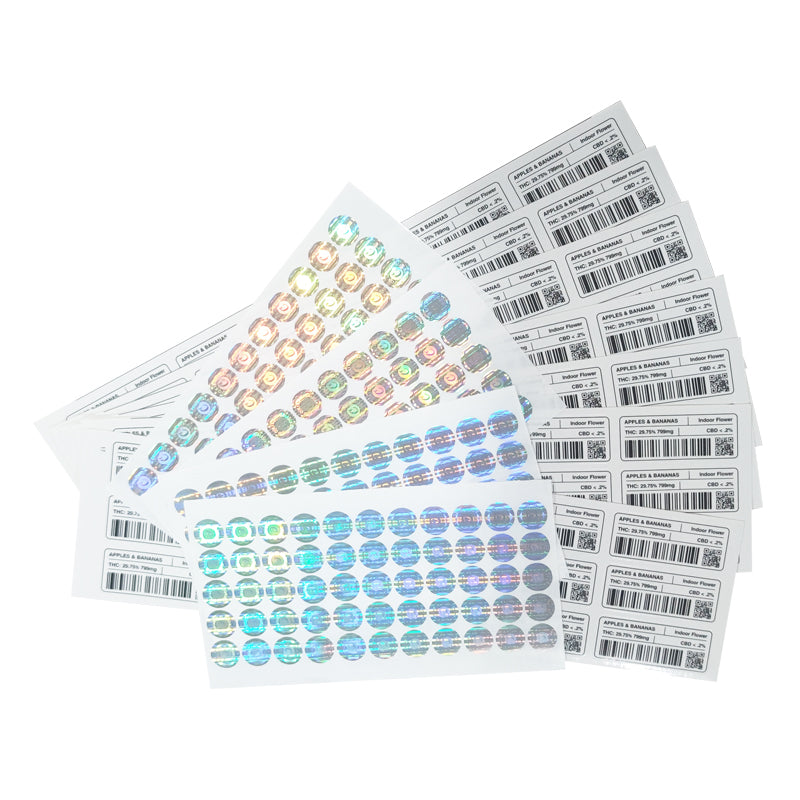 1g -3g Cookies Plastic Zipper Pouch With Stickers laser Anti Label Foil Bags Flavor Herb Flower Dry Tobacco Retail Bags