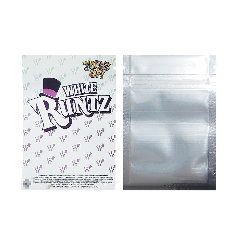 Runtz 1g-3.5g-28g Plastic Mylar Pouch Food Storage Bags Moisture Proof Bags Keep Aroma Pouch