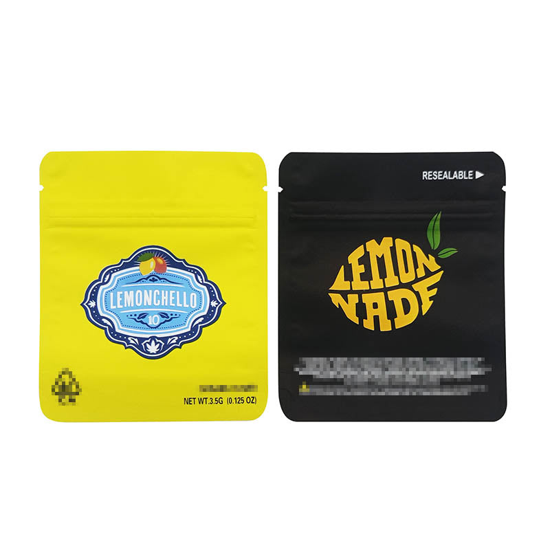 1g -3g Cookies Plastic Zipper Pouch With Stickers laser Anti Label Foil Bags Flavor Herb Flower Dry Tobacco Retail Bags