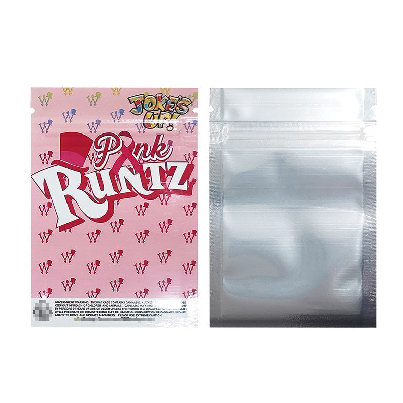 Runtz 1g-3.5g-28g Plastic Mylar Pouch Food Storage Bags Moisture Proof Bags Keep Aroma Pouch