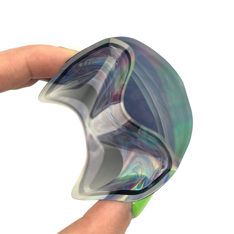 1g -3.5g Shape Zipper Bags Hologram Laser Bags Packaging Small Pouches