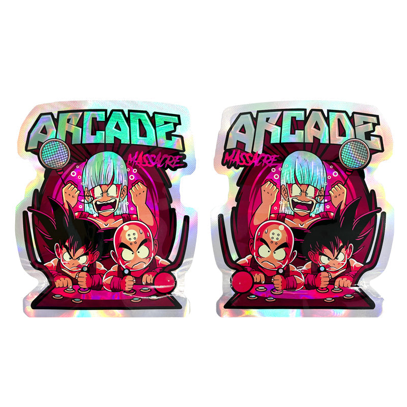 1g -3.5g Shape Zipper Bags Hologram Laser Bags Packaging Small Pouches