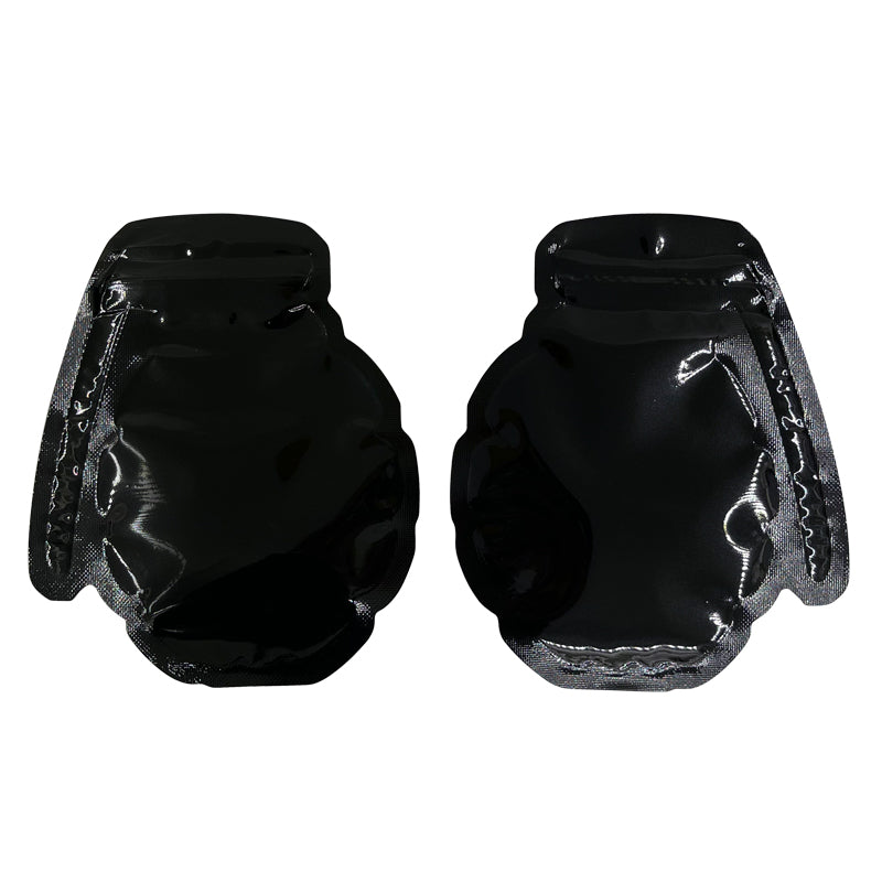 Black Colors Shape Bag Zip Lock Pouch Small Packaging Customized Logo Cigar Bags 100 PCS