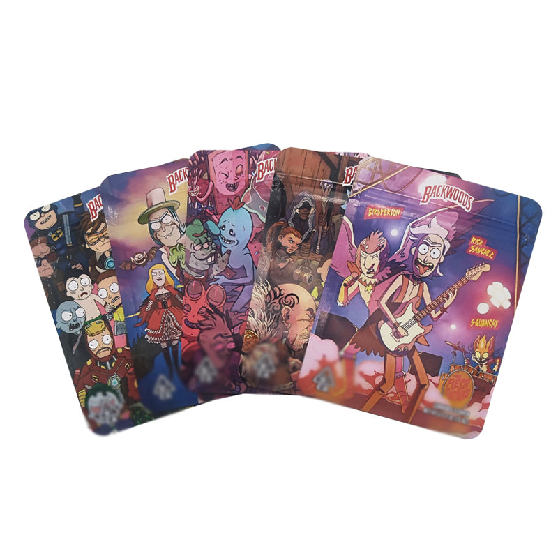 3.5g Mylar Bags Smell proof Ziplock Bags Laser Hologram CBD small Pouch 3.5g 100 pcs Customized your logo