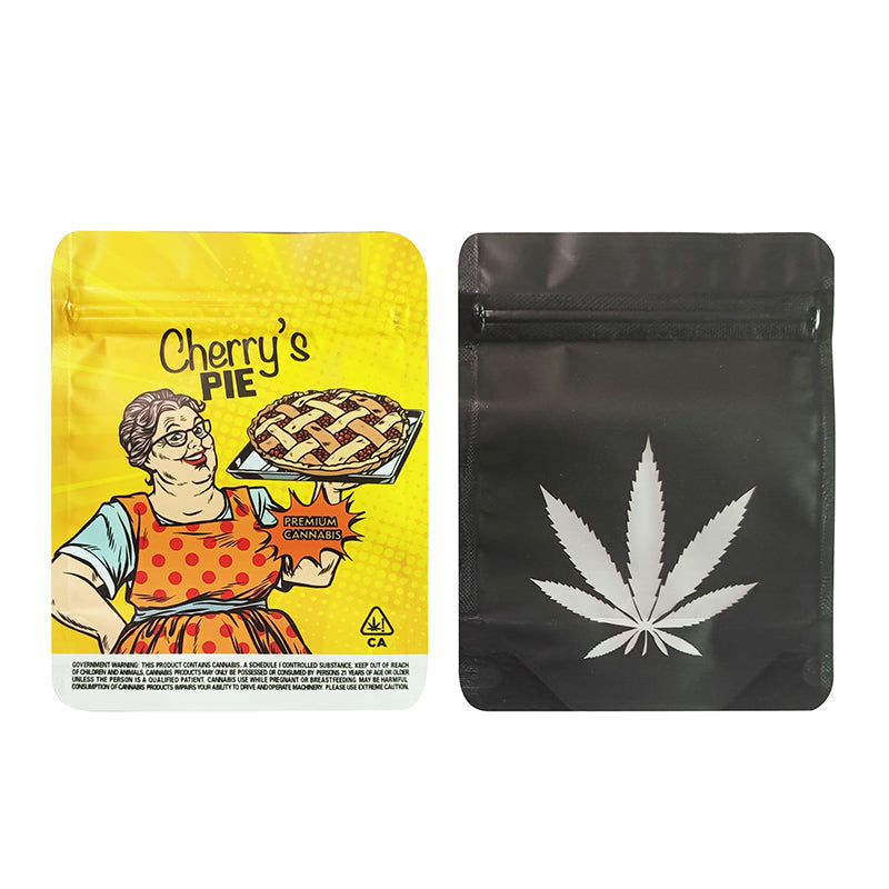 BACKWOODS Zipper Bags With Clear Window 3.5g Stand Up Ziplock Pouch 100 PCS
