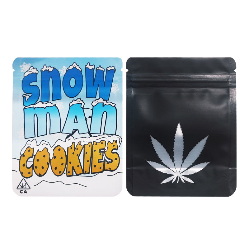 BACKWOODS Zipper Bags With Clear Window 3.5g Stand Up Ziplock Pouch 100 PCS