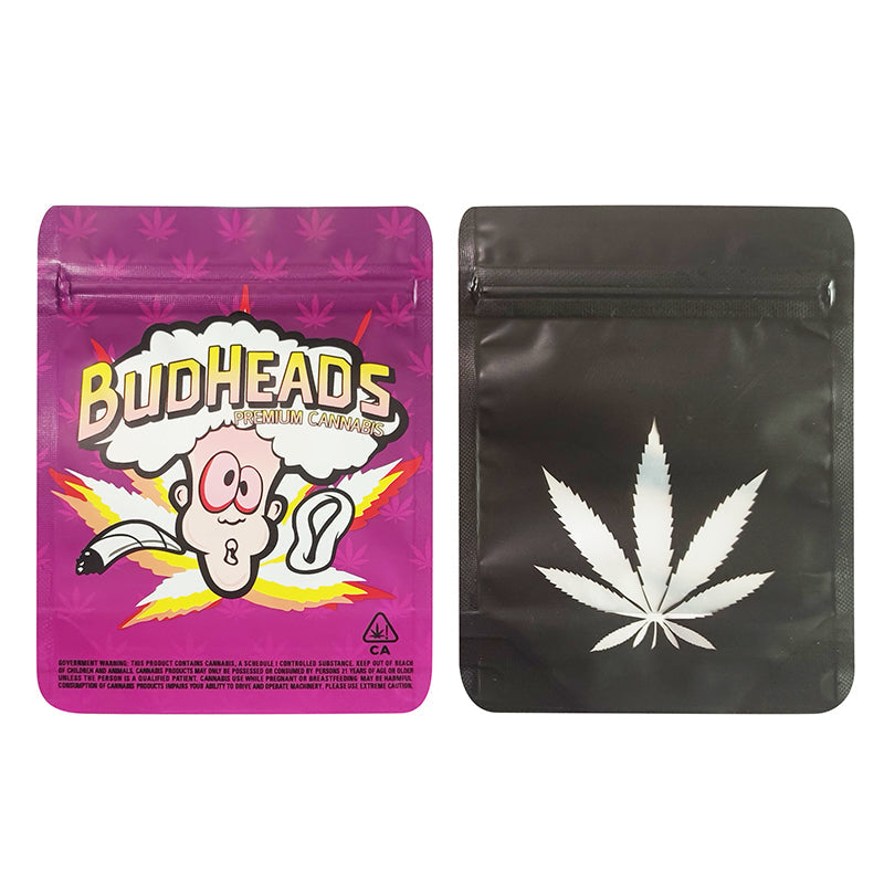 BACKWOODS Zipper Bags With Clear Window 3.5g Stand Up Ziplock Pouch 100 PCS