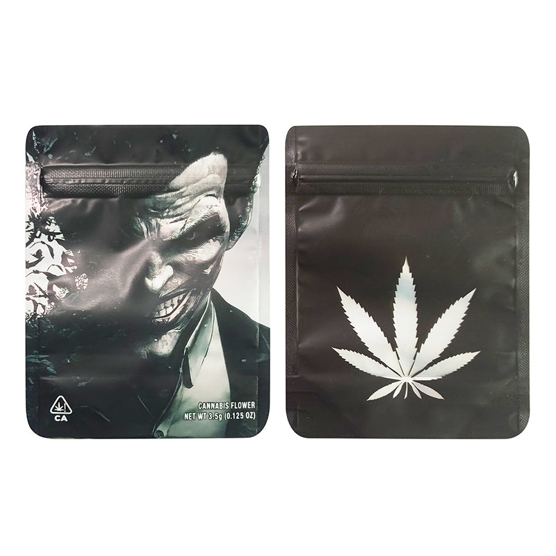 BACKWOODS Zipper Bags With Clear Window 3.5g Stand Up Ziplock Pouch 100 PCS