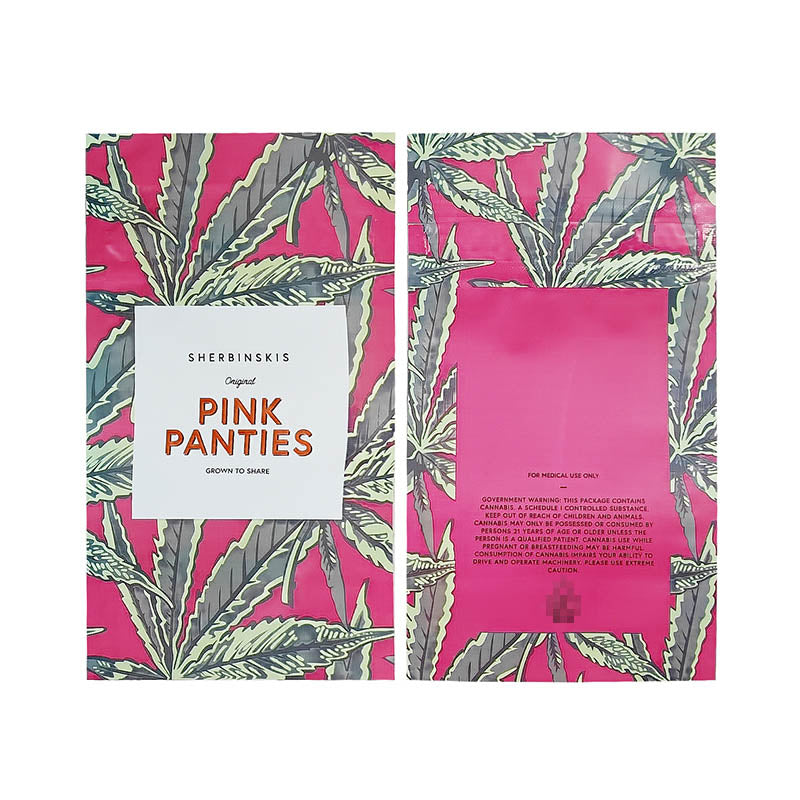 100 pcs SHERBINSKIS GELATO 3.5g Smell Proof Mylar Stand Up Zip Lock Pouch Cookies Candy Child Resistant Exit Bag