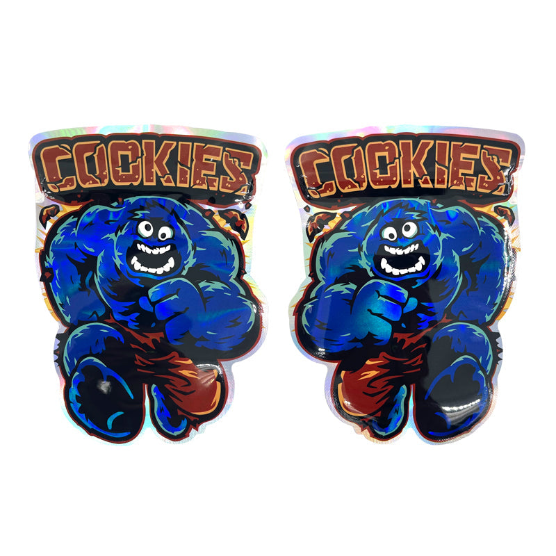 1g -3.5g Shape Zipper Bags Hologram Laser Bags Packaging Small Pouches