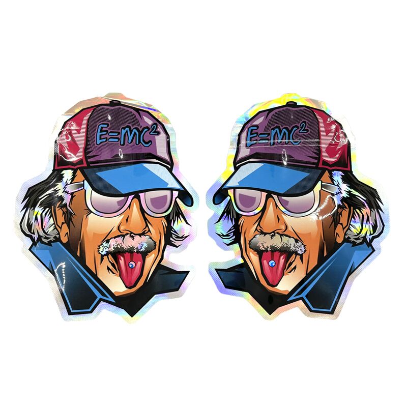 1g -3.5g Shape Zipper Bags Hologram Laser Bags Packaging Small Pouches