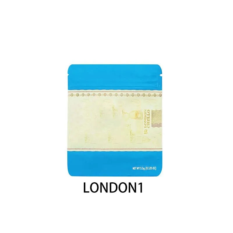 Edibles Food Grade 3.5g Mylar Bag Foil Candy Cookie Package Smell-proof Soft Touch Stand Up Pouches Custom Ziplock Plastic Bags