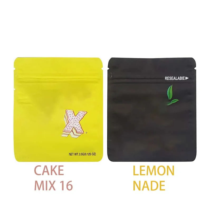 Edibles Food Grade 3.5g Mylar Bag Foil Candy Cookie Package Smell-proof Soft Touch Stand Up Pouches Custom Ziplock Plastic Bags