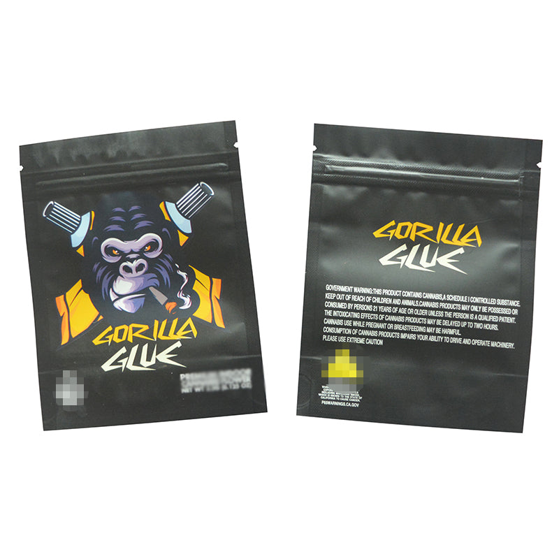 7g One Side Clear One Side Design Zipper Stand Up Hologram Pouch 100 pcs 100x150mm