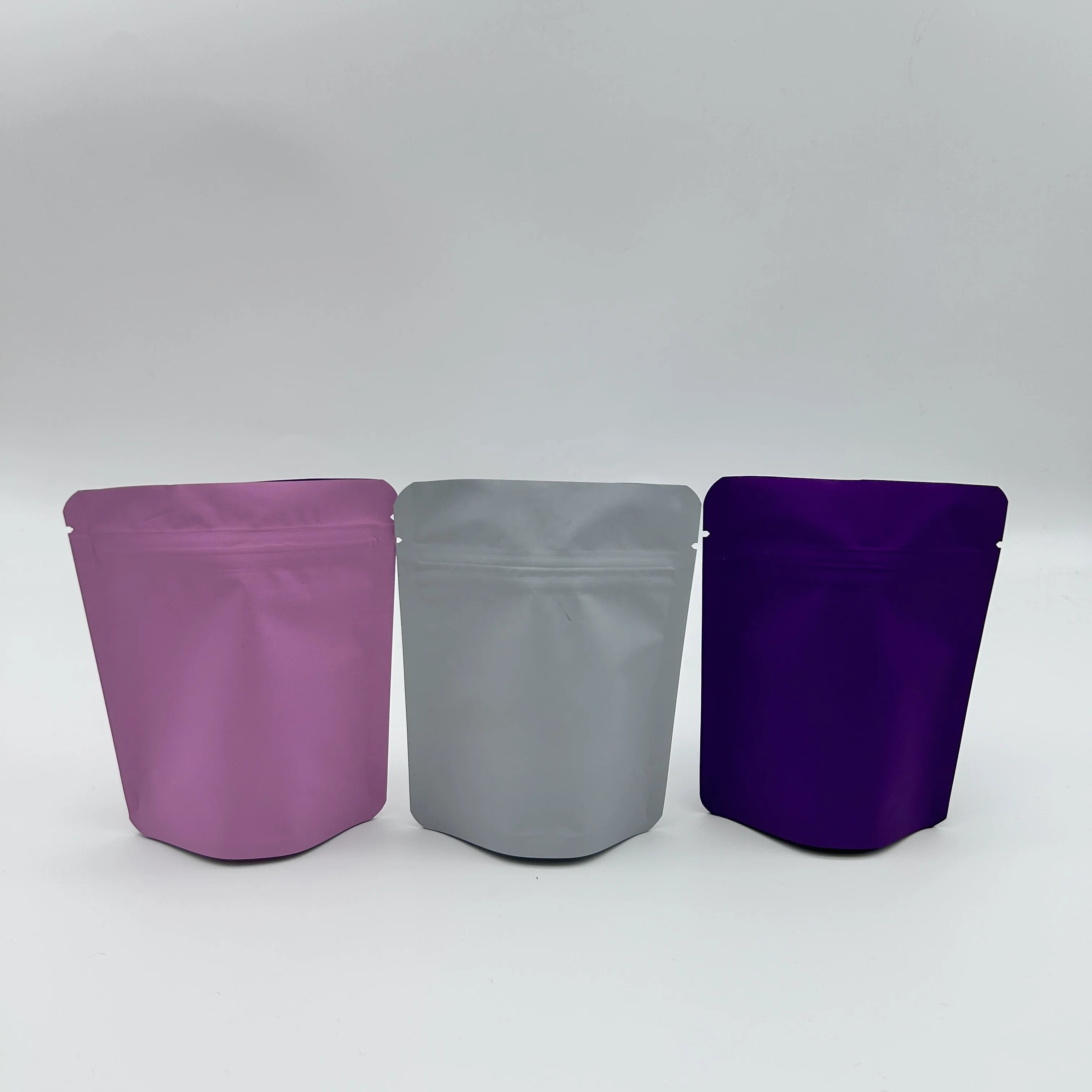 Wholesale 1g Custom Shape Mylar Bag Resealable Zipper Soft Touch Child Resistant Candy Packaging