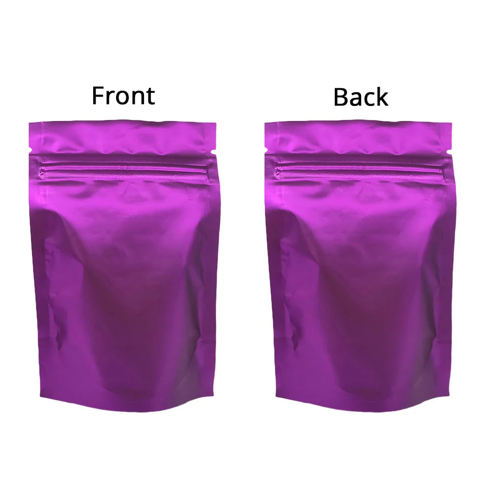 Metallic Mylar Ziplock Bag, Water Proof Plastic Bags, Stand Valve Pouch, Resealable Aluminum Foil