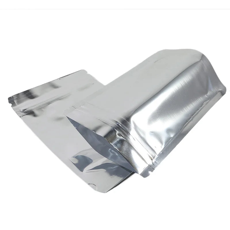 Metallic Mylar Ziplock Bag, Water Proof Plastic Bags, Stand Valve Pouch, Resealable Aluminum Foil