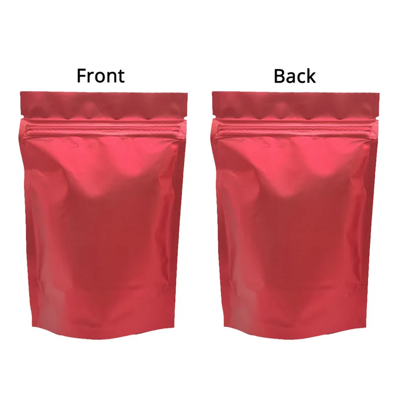 Metallic Mylar Ziplock Bag, Water Proof Plastic Bags, Stand Valve Pouch, Resealable Aluminum Foil