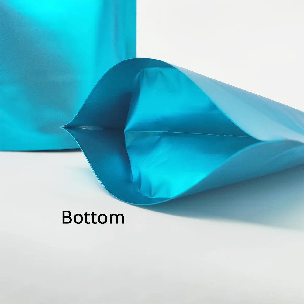 Metallic Mylar Ziplock Bag, Water Proof Plastic Bags, Stand Valve Pouch, Resealable Aluminum Foil