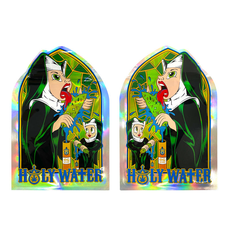 1g -3.5g Shape Zipper Bags Hologram Laser Bags Packaging Small Pouches