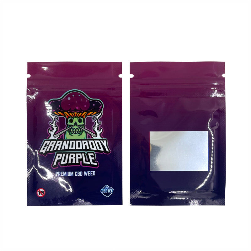 Small Size 6x9cm Candy Zipper Pouch With Clear Window Sample Bag Plastic Packaging