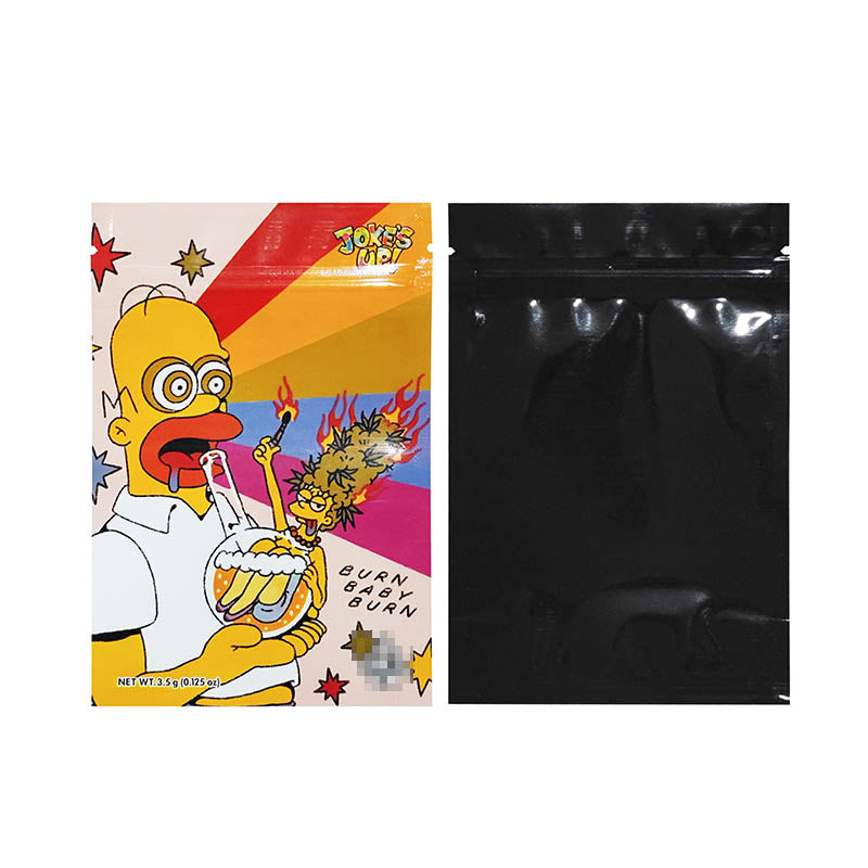 JOKES UP 10x15+3cm Zipper Bags For 3.5g Stand Up Ziplock Pouch 100 PCS