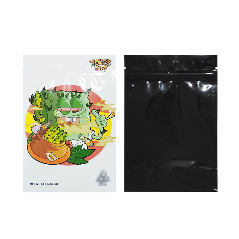 JOKES UP 10x15+3cm Zipper Bags For 3.5g Stand Up Ziplock Pouch 100 PCS