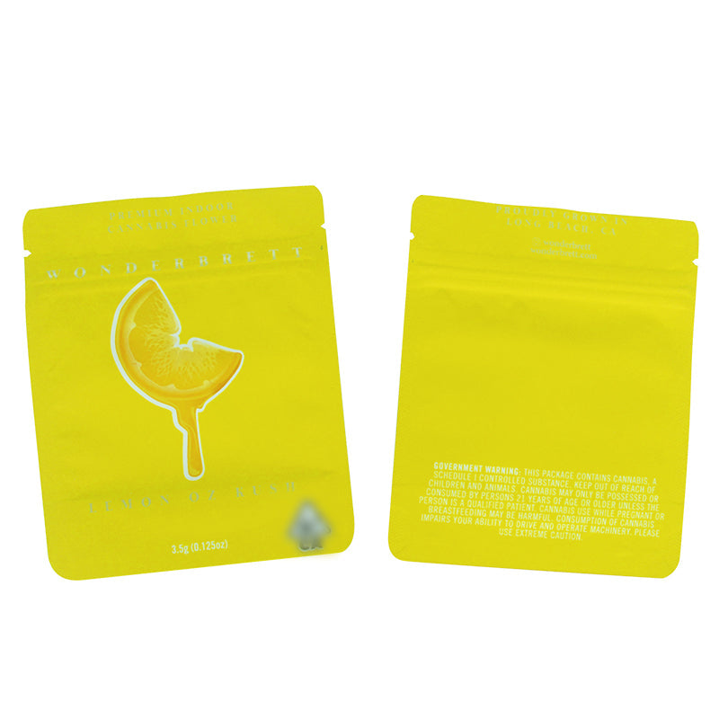 3.5g Cookies 100 PCS Soft PET Zipper Bags 3.5g Smell Proof Retail Bag Package Packaging North America