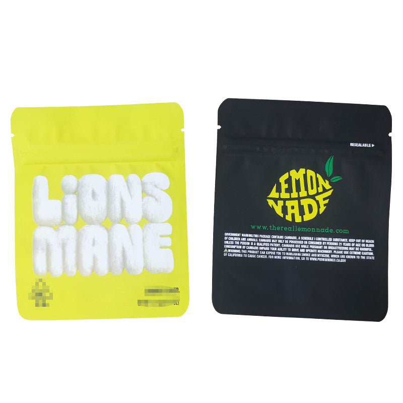 3.5g Cookies 100 PCS Soft PET Zipper Bags 3.5g Smell Proof Retail Bag Package Packaging North America