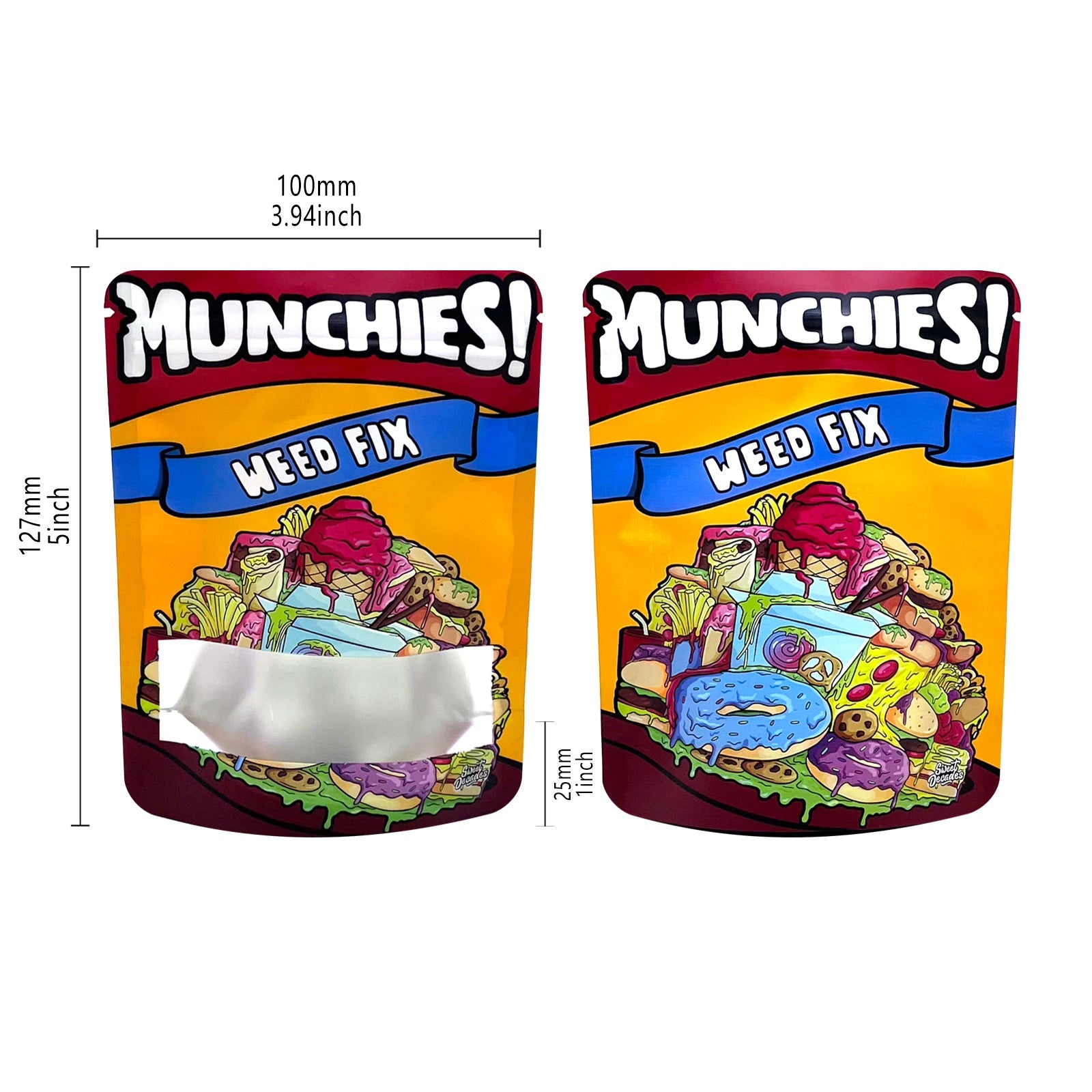 3.5g Mylar Bags Smell proof Ziplock Bags Laser Hologram CBD small Pouch 3.5g 100 pcs Customized your logo